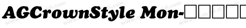 AGCrownStyle Mon字体转换